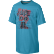 Camiseta NIKE BLUE LAGOON/DK GREY HEATHER